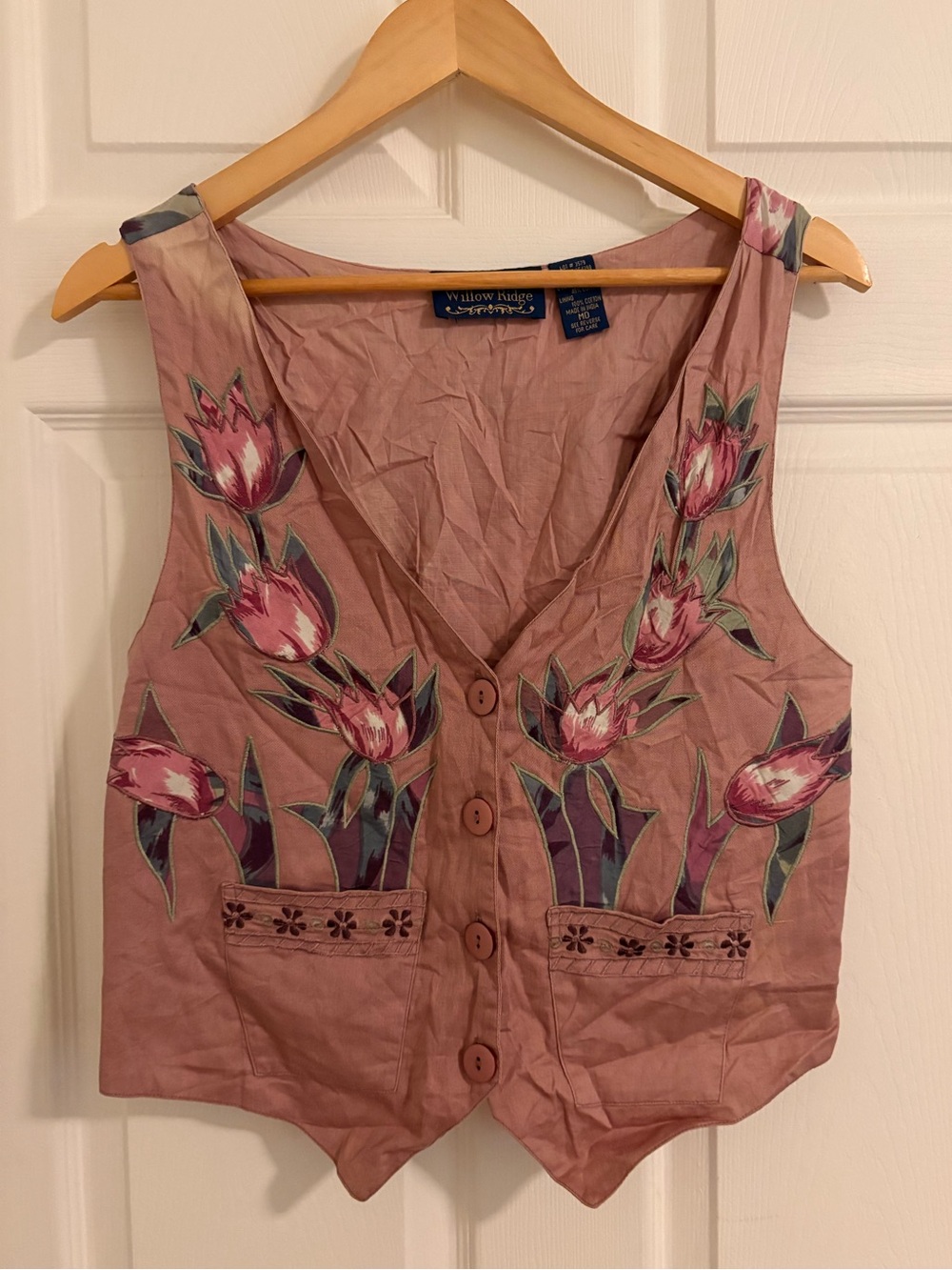 Willow Ridge 1990s Floral Vest